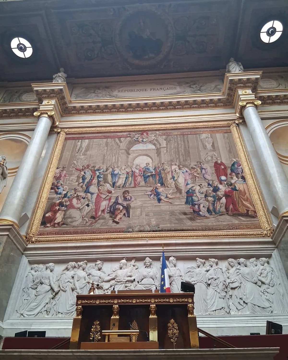 Photo : Visite de l'Assemblée Nationale